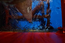 On the TDW job in the Gulf of Mexico, this image is looking down the riser from the platform. On the TDW job in the Gulf of Mexico, this image is looking down the riser from the platform.