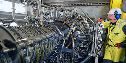 Compressor on the Statoil-operated Kvitebjørn field platform