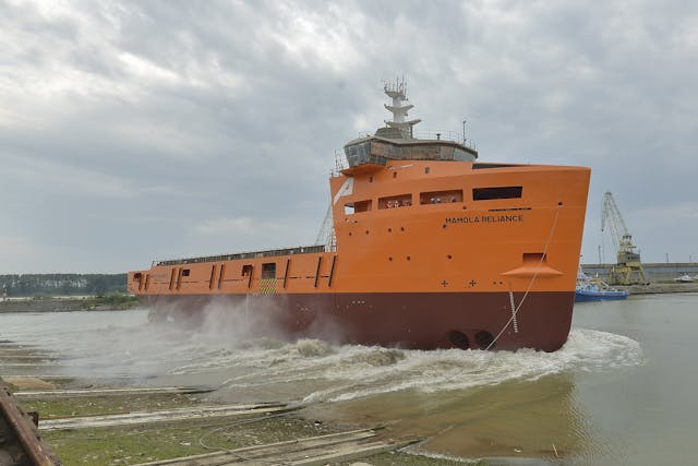 Damen launches first PSV 3300 vessel for PROMAR