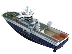 Damen is finishing work on its new-design Walk 2 Work vessel. Damen is finishing work on its new-design Walk 2 Work vessel.