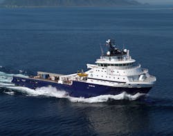 iSurvey is providing positioning services for the vessel Island Valiant.