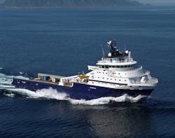 iSurvey is providing positioning services for the vessel Island Valiant. iSurvey is providing positioning services for the vessel Island Valiant.