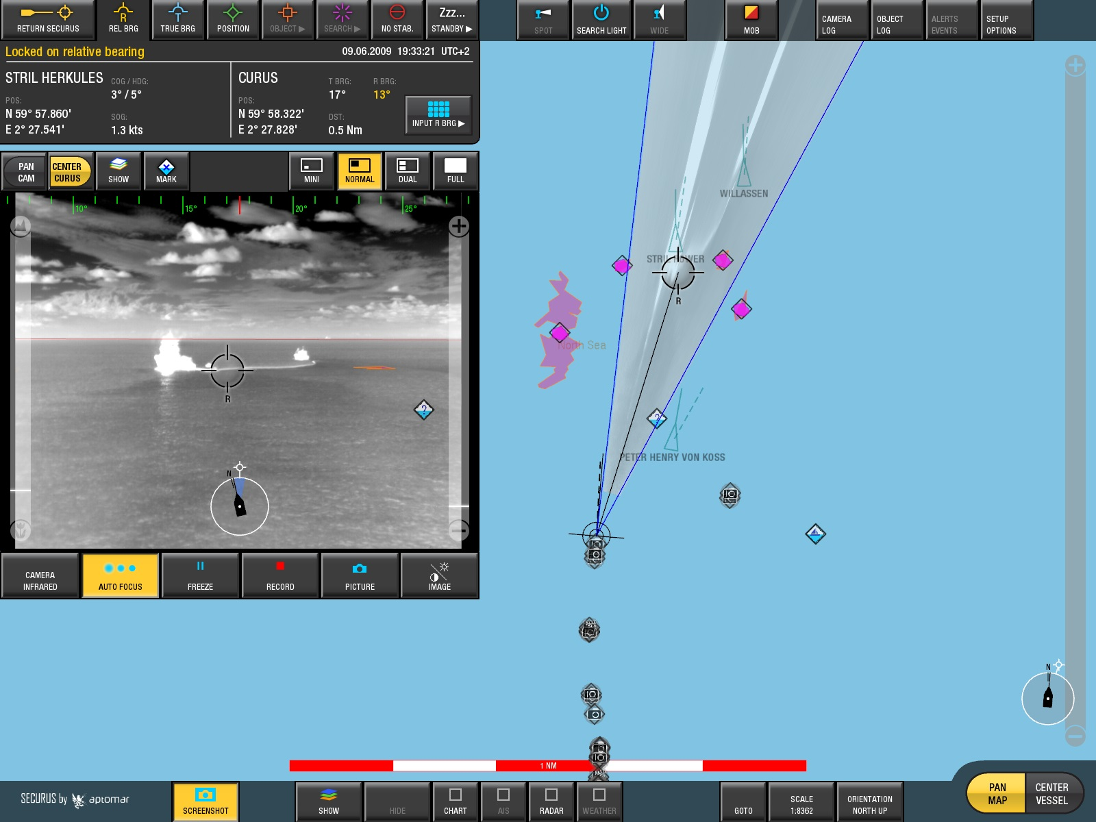 The SECurus system is used to detect and combat oil spills.