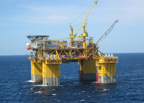 The Thunder Hawk DeepDraft Semi was installed in the Gulf of Mexico in July 2009.