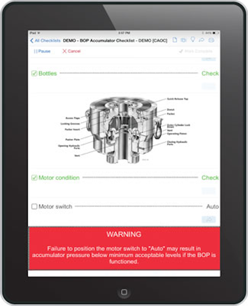 Check-6 RIGOR mobile app
