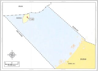 DPE has identified significant volumes of gas in its T-02 deep gas exploration well offshore Dubai.