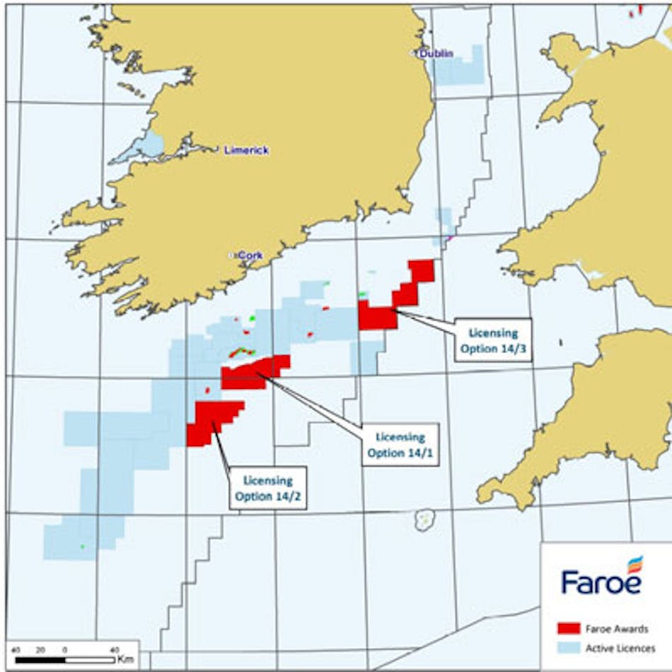 North Celtic Sea basin offshore southern Ireland