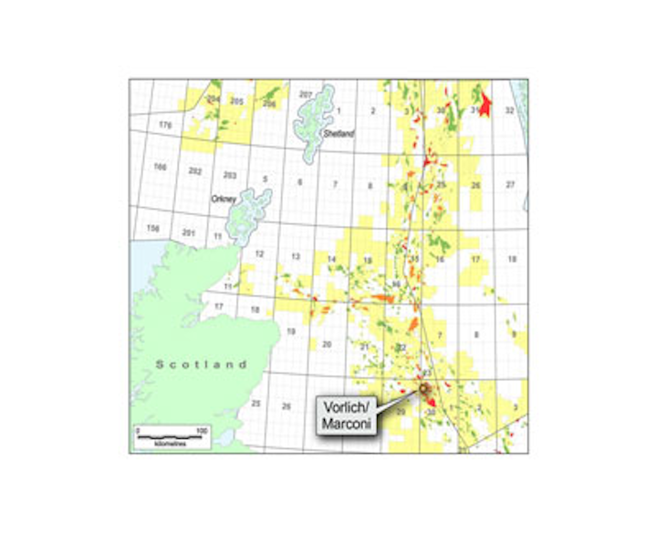 GDF Suez Marconi, BP Vorlich discovery in the UK central North Sea