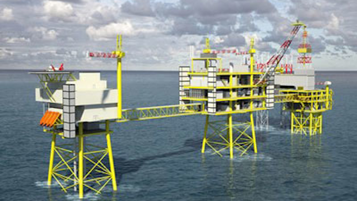 Culzean wellhead platform