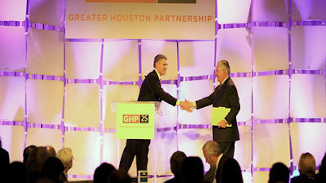 Greater Houston Partnership&apos;s State of Energy ExxonMobil CEO Rex Tillerson