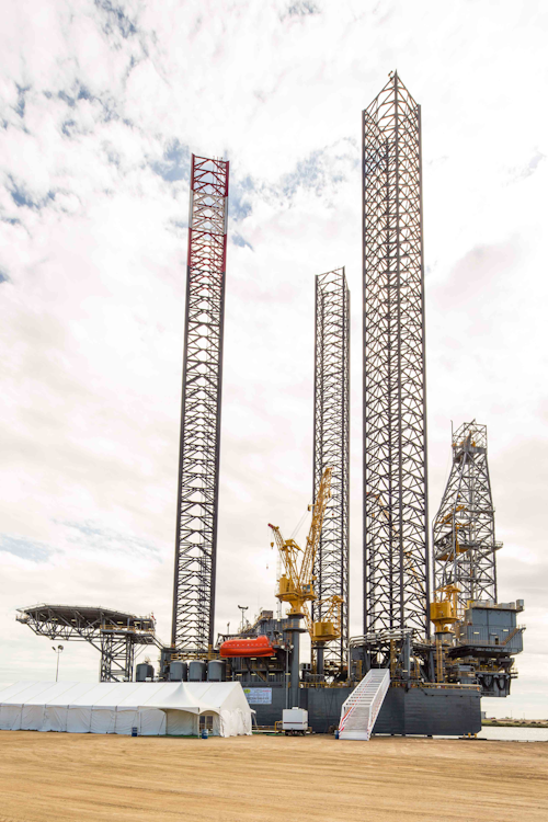 Coatzacoalcos is the fourth jackup rig built by Keppel AmFELS for Mexico's Perforadora Central.