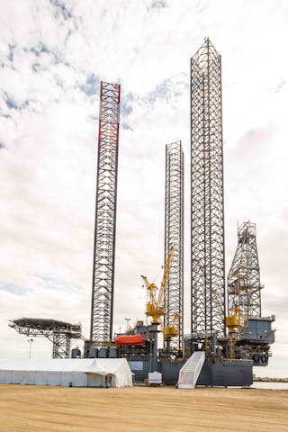 Coatzacoalcos is the fourth jackup rig built by Keppel AmFELS for Mexico&apos;s Perforadora Central.