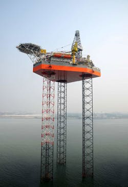 Jindal Explorer jackup drilling rig Jindal Explorer jackup drilling rig