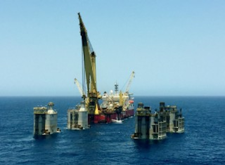 Ennsub ballasting pipes seals at Wheatstone