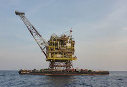 Kepodang gas field offshore Indonesia