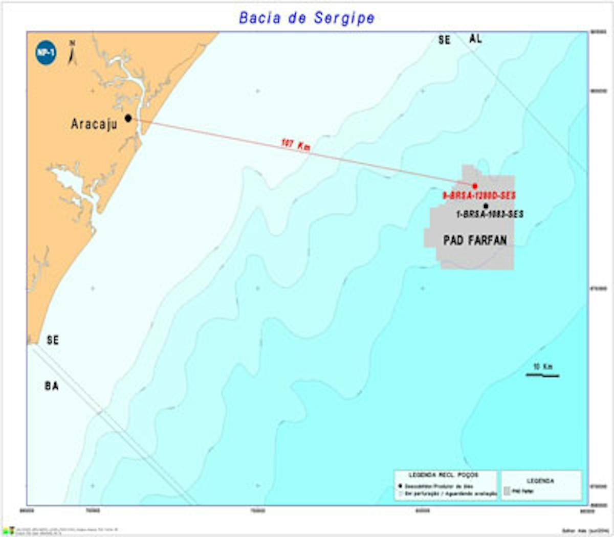 Fanfan area in the Sergipe-Alagoas basin offshore Brazil
