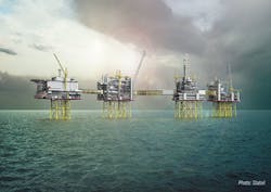 Johan Sverdrup field development offshore Norway Johan Sverdrup field development offshore Norway