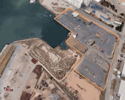 Supply base in Flinders Port Supply base in Flinders Port