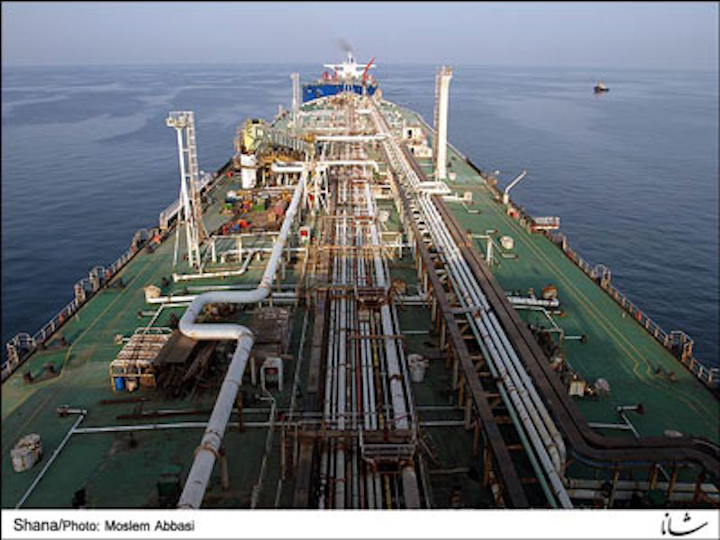 Iran's 2.2-MMbbl floating storage unit/export terminal in the Persian Gulf’s Bahregan region