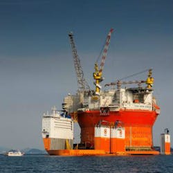 The circular Goliat field FPSO The circular Goliat field FPSO