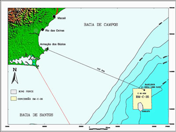 Basilisco structure in the postsalt Campos basin