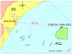 Farfan area in the ultra-deepwater Sergipe basin