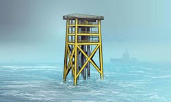 Unmanned wellhead platform Unmanned wellhead platform