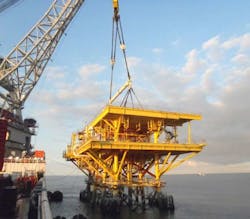Tsimin-D 2,033-metric ton topsides at the Bay of Campeche