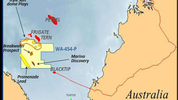 WA-454-P permit offshore Western Australia