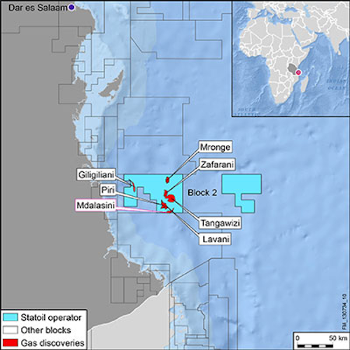 Statoil block 2 offshore Tanzania