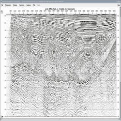 Example of reverse time migration Example of reverse time migration