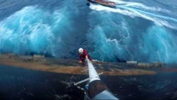 Greenpeace activists board Polar Pioneer Greenpeace activists board Polar Pioneer