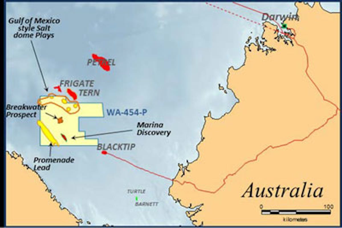 WA-454-P permit offshore Western Australia