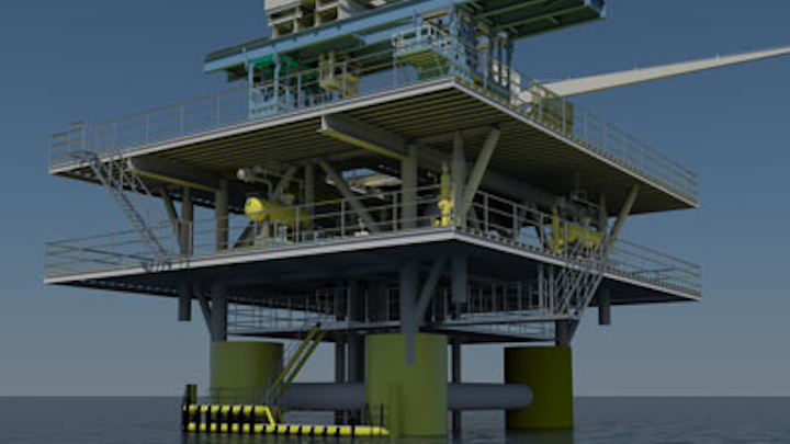 GMC's self-installing buoyant tower for Prinos field