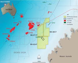 WA-424-P exploration permit offshore Australia