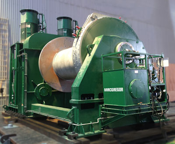 MacGregor 90-metric ton (99-ton) electric main hoisting winch