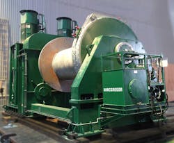 MacGregor 90-metric ton (99-ton) electric main hoisting winch MacGregor 90-metric ton (99-ton) electric main hoisting winch