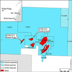 Statoil gas discovery in the Roald Rygg prospect