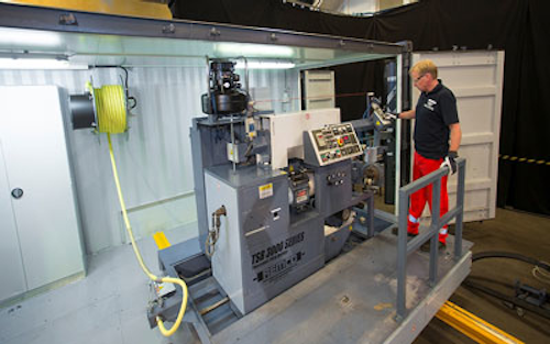 Trelleborg Offshore’s mobile coatings unit
