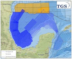 TGS Gigante 2D seismic survey offshore Mexico