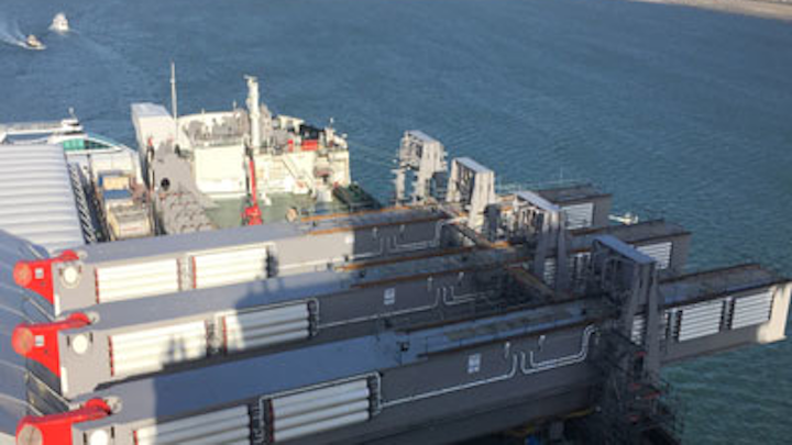 Enerpac hydraulic cylinders for the Pioneering Spirit lifting beams
