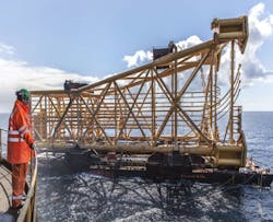 Steel jacket for the Ivar Aasen platform Steel jacket for the Ivar Aasen platform