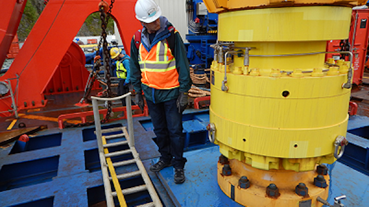 BSEE personnel completing pre-drill inspection