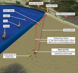 Manta field development in the Gippsland basin offshore southeast Australia Manta field development in the Gippsland basin offshore southeast Australia