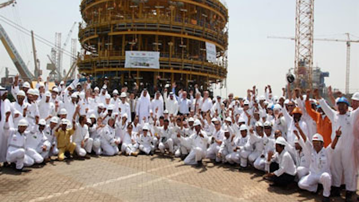 Prelude FLNG vessel's turret mooring system