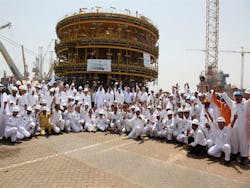 Prelude FLNG vessel's turret mooring system Prelude FLNG vessel's turret mooring system