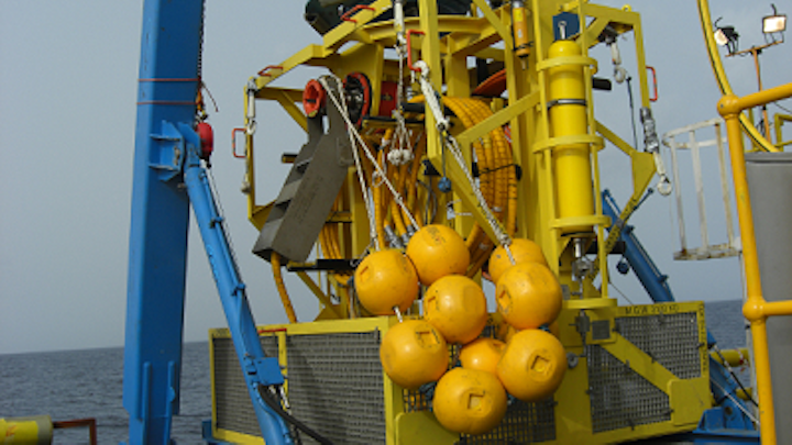 IWOCS deployment frame ready for overboarding.