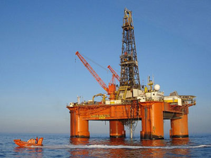 Semisubmersible drilling rig Transocean Winner