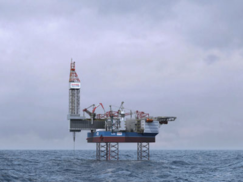 GustoMSC's CJ54 cantilever drilling jackup rig