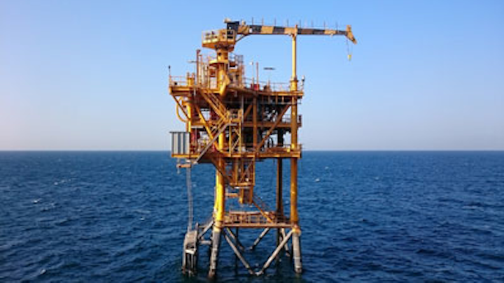 Zora gas field platform